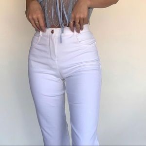 White St. John collection straight-leg pants
